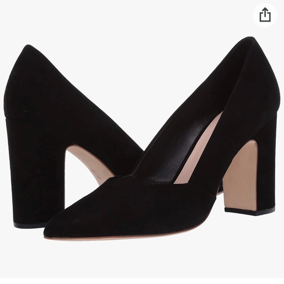 Loeffler Randall black suede block heel pump - Picture 5 of 5